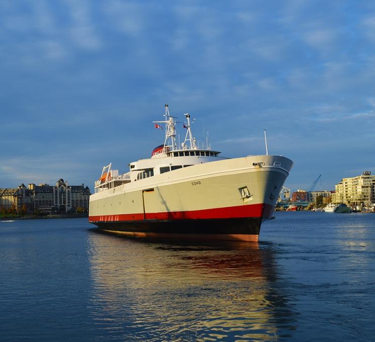 The MV Coho in Victoria's Inner Harbour