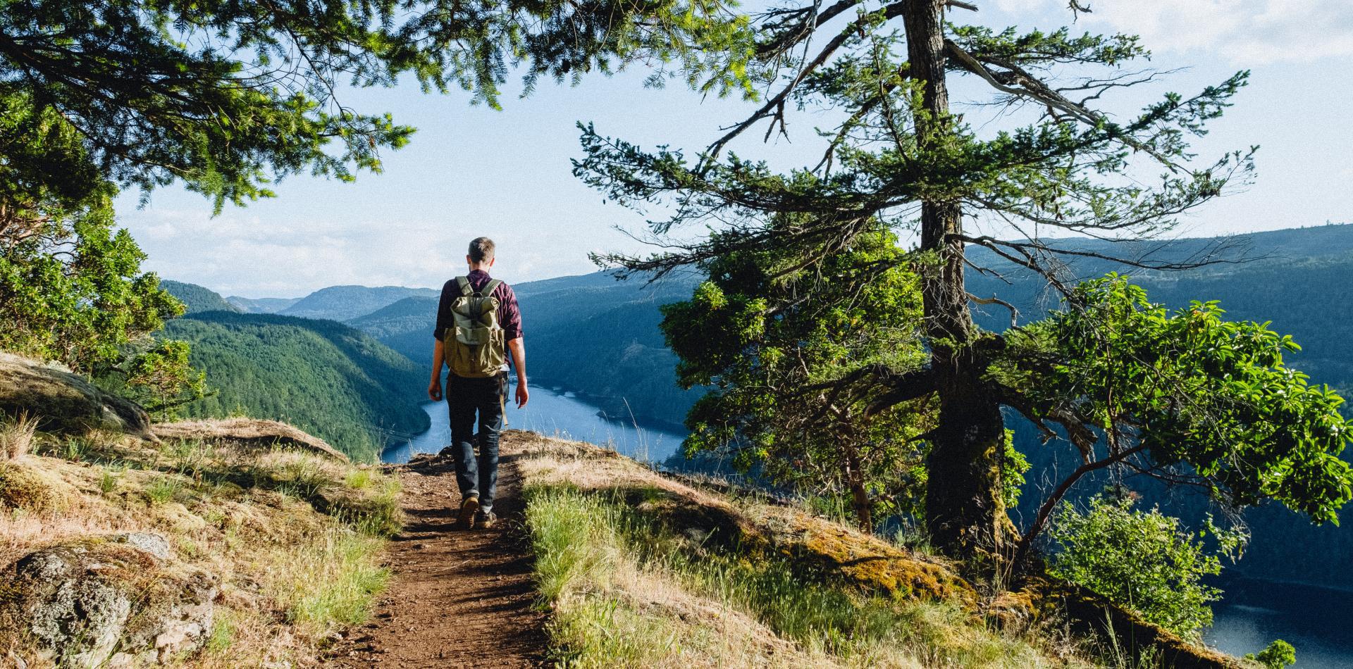 Men hiking