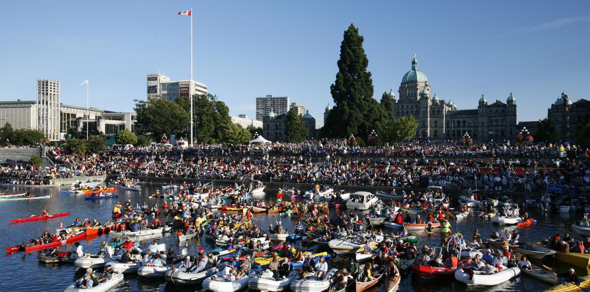 Water activities near Parliament Building