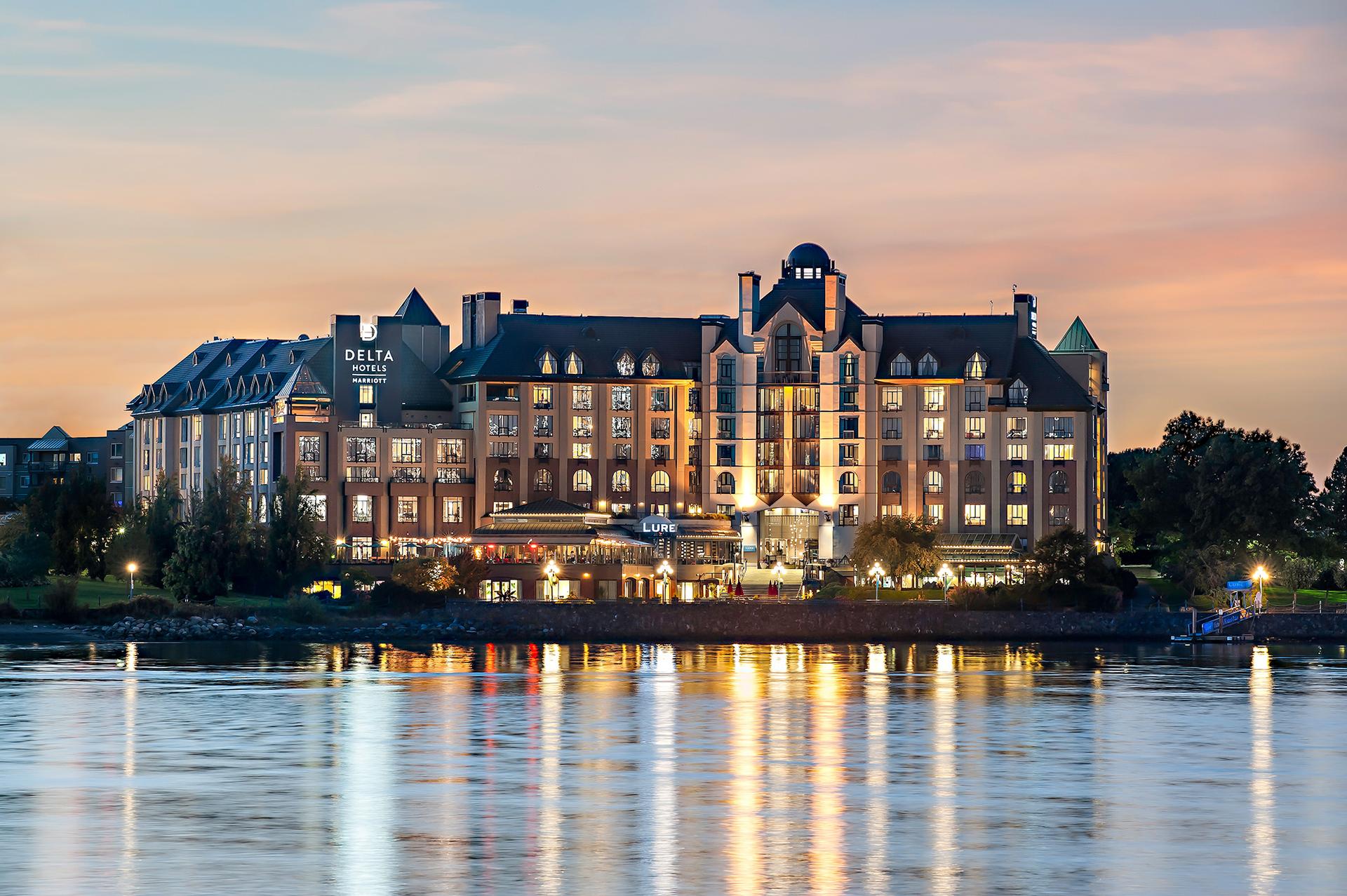 Evening View of Delta Victoria Ocean Point Resort