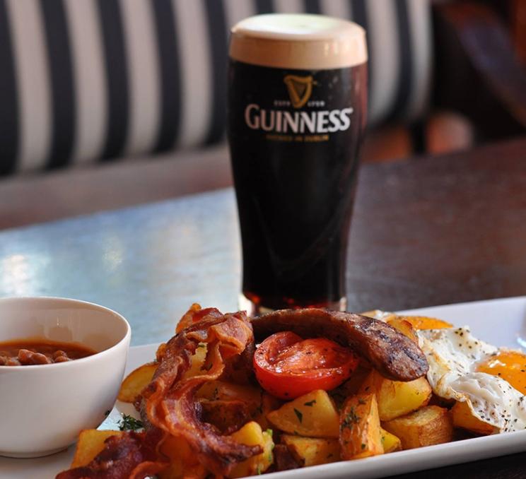 A brunch and a pint at the Irish Times Pub in Victoria, BC