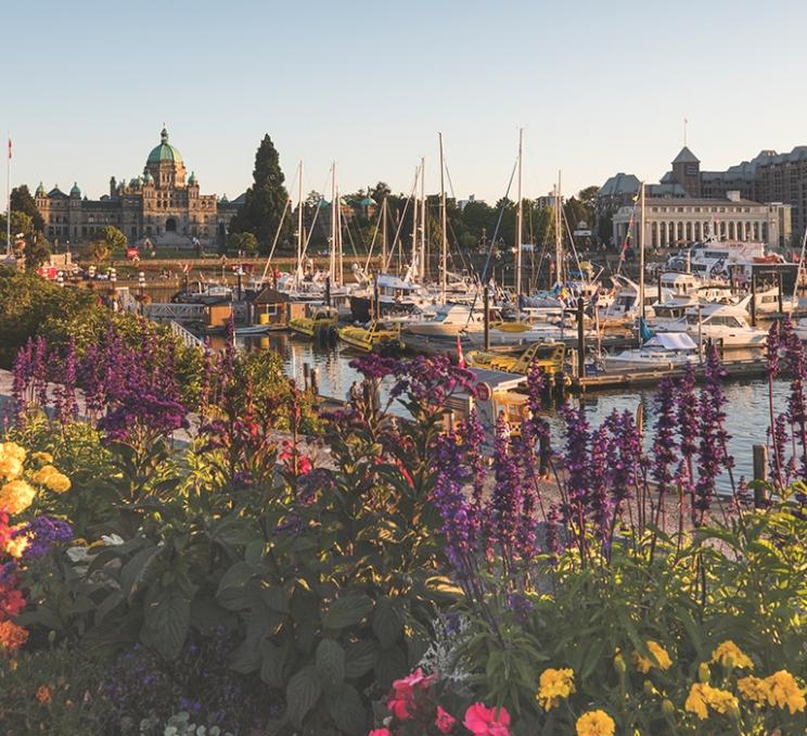 Victoria's Inner Harbour in Spring