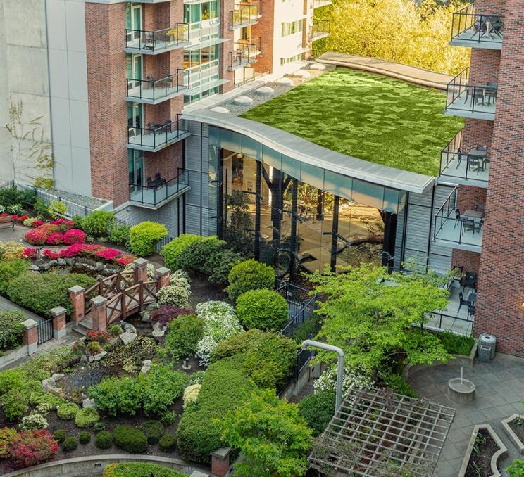 The exterior of the Parkside Hotel & Spa in Victoria, BC