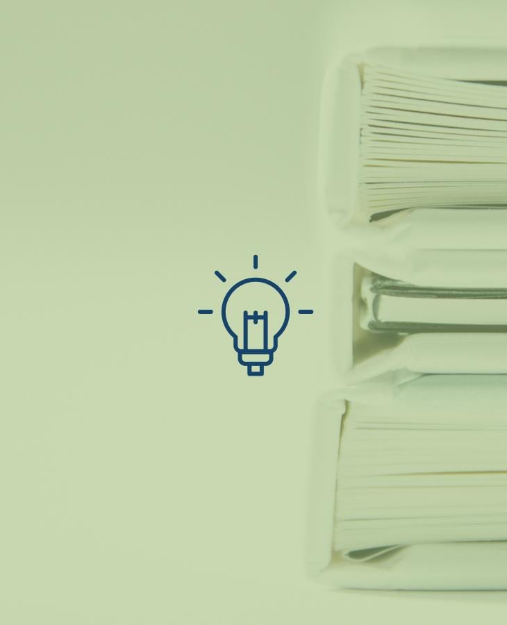 Book Background with Lighbulb